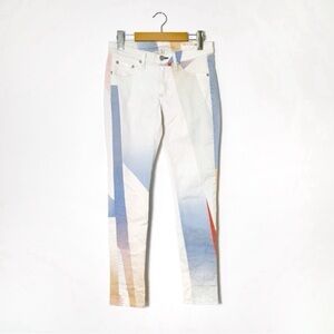 VTG Y2K 90s Rag & Bone Women Abstract Skinny Cigarette Jeans US27 Boho Preppy